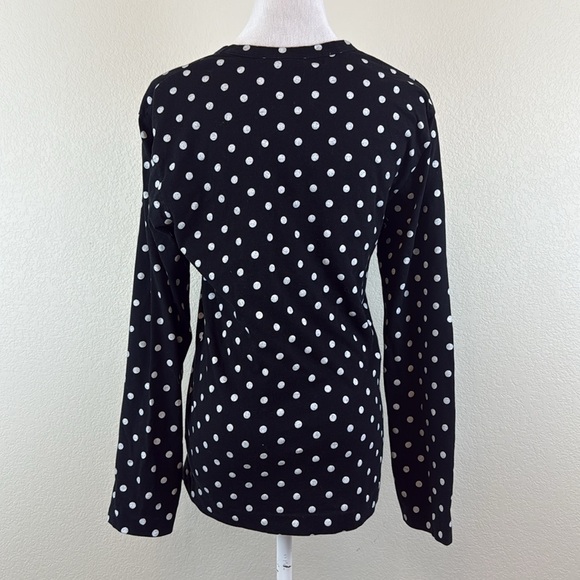 Comme des Garcons Black Shirt with White Polka Dots Size Medium - Picture 5 of 10
